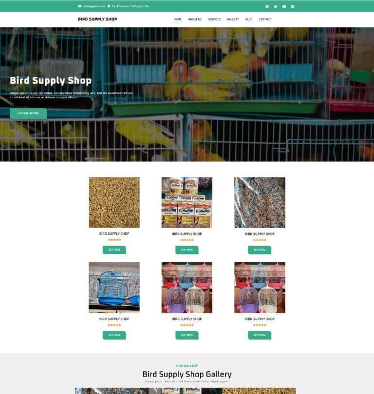 bird supply shop