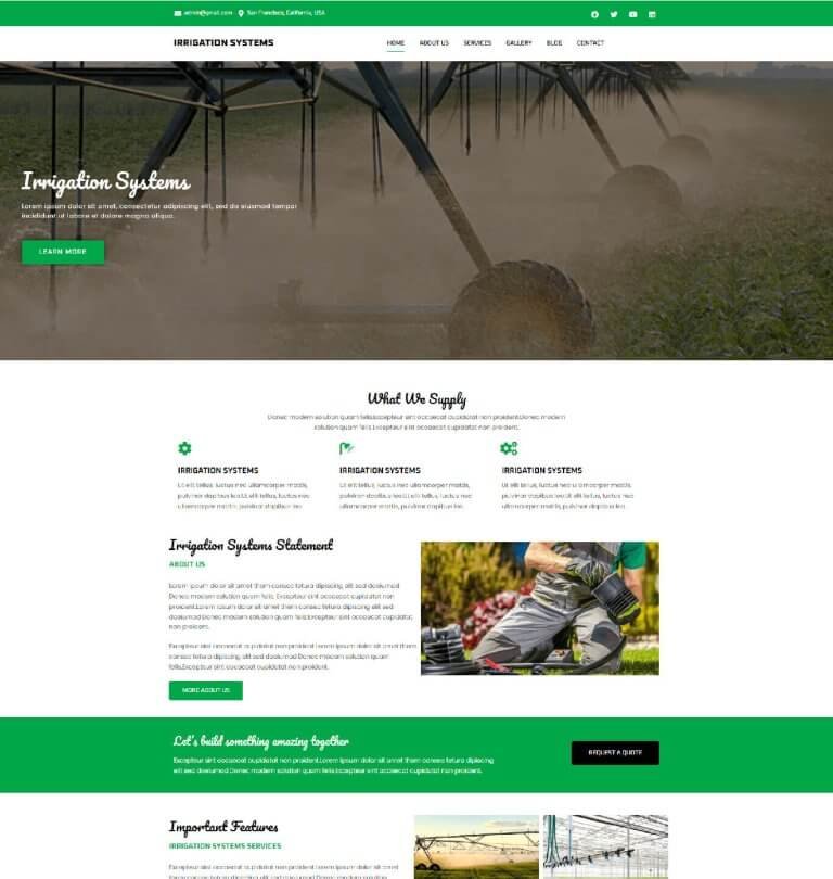 irrigation systems