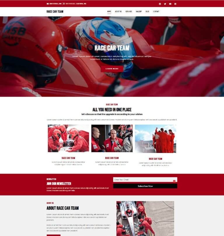 race car team